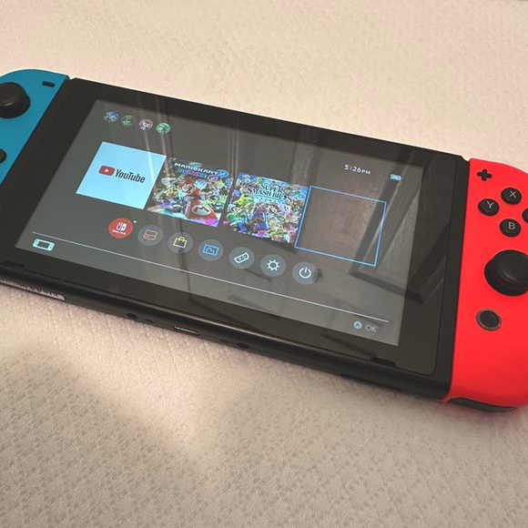Nintendo Switch with Neon Blue and Neon Red Joy‑Con! Like NEW - Picture 10 of 12